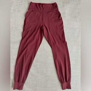 Lululemon Women’s Jogger Pants Burgundy Wine Red | Size 4 | High-Rise Athleisure